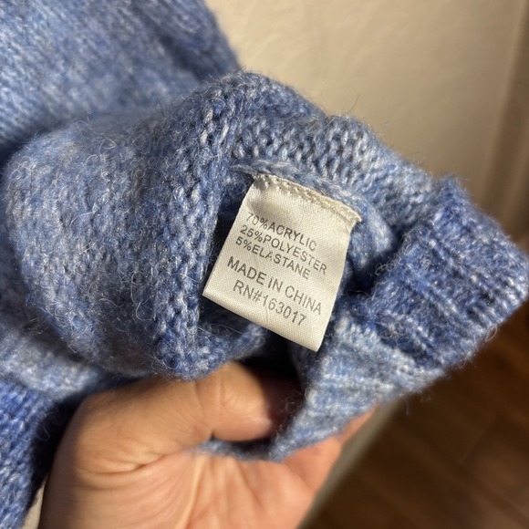 Princess Polly Y2K Women's Blue Blair Mini Knit Halter Dress Ombre, Size S - Picture 4 of 5